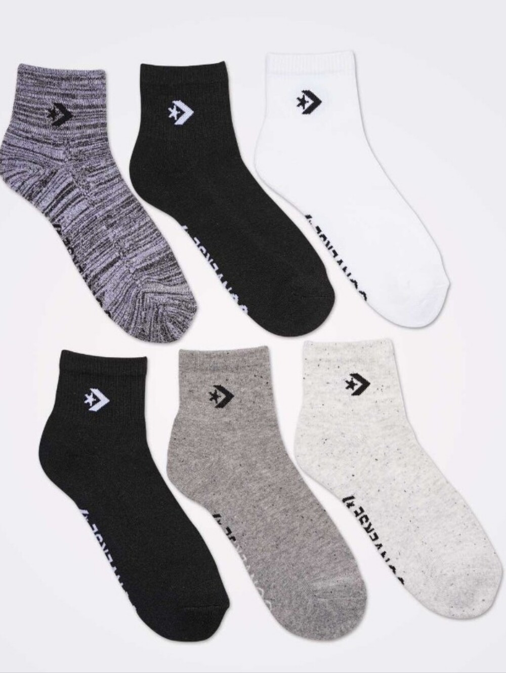 Converse 6-PK Cushioned Ankle Socks